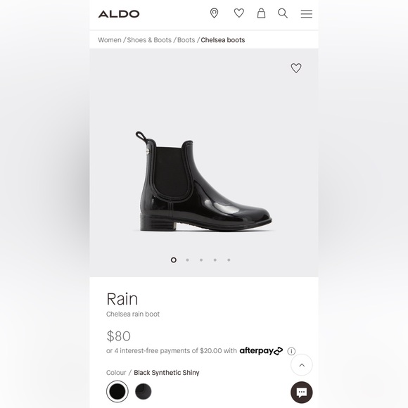 Aldo Womens Rain Boots,Ankle Height, Size 8.5, Lightly Worn, Perfect for Spring - Picture 7 of 7